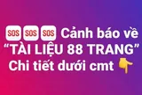 Nguy cơ vi phạm pháp luật, mất dữ liệu cá nhân khi truy cập “Tài liệu 88 trang”