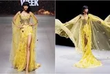 H'Hen Niê hóa nữ thần ánh sáng, làm vedette cho bộ sưu tập của nhà thiết kế Thảo Nguyễn