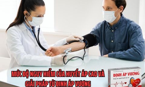 Mức độ nguy hiểm của huyết áp cao và giải pháp ổn định từ Định Áp Vương