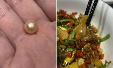 Đang dùng bữa trưa, người đàn ông nhìn thấy thứ bất ngờ