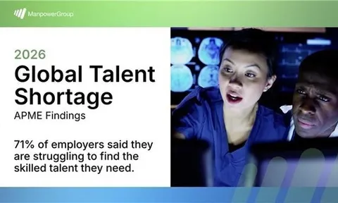 Khảo sát Thiếu hụt Nhân tài Toàn cầu 2026 của ManpowerGroup: AI trở thành nhóm năng lực khó tuyển dụng nhất tại APME