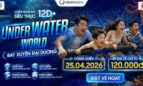 Địa điểm vui chơi cực hot dịp lễ 2026: Công nghệ bay siêu thực 12D+ xuyên đại dương tại Gigamall