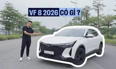 Tất tần tật về VinFast VF 8 2026 sắp ra mắt: Có treo thích ứng, pin ngang VF6 nhưng đi tận 500 km?