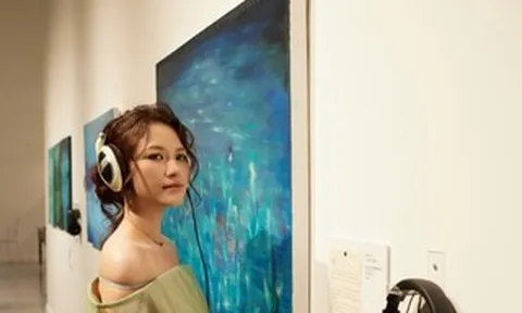 Võ Lê Vy kết hợp âm nhạc và tranh vẽ: "Hội họa luôn hiện hữu như một cái duyên"