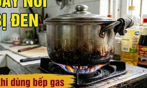 Vì sao đáy nồi nấu bằng bếp gas thường bị đen?