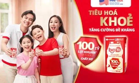 Ra mắt sữa chua uống Bioyo 100 tỷ lợi khuẩn hỗ trợ tiêu hóa khỏe, tăng cường đề kháng cho cả gia đình