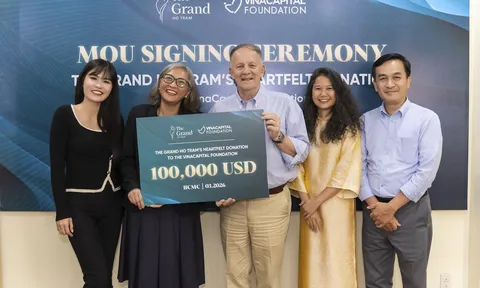 The Grand Hồ Tràm tài trợ chương trình chăm sóc y tế, xây dựng nhà ở cho cộng đồng chịu ảnh hưởng thiên tai