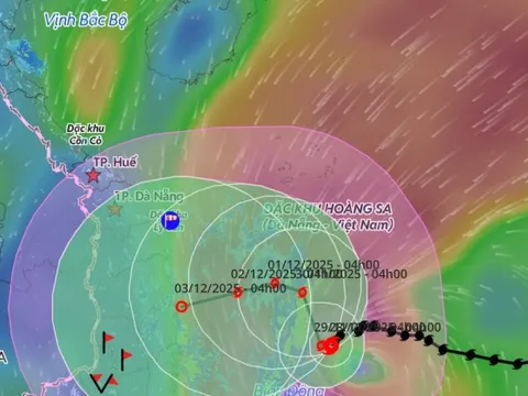 Bão có khả năng đổ bộ đất liền Bình Định – Phú Yên cũ