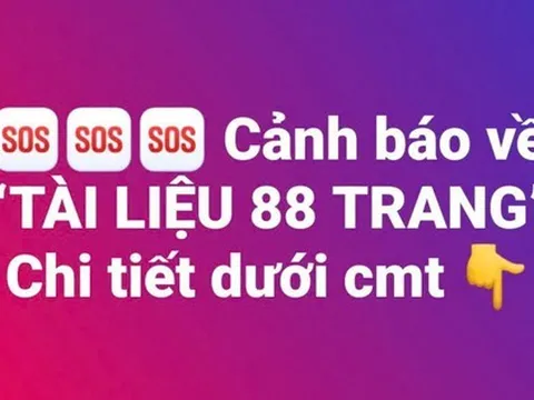 Nguy cơ vi phạm pháp luật, mất dữ liệu cá nhân khi truy cập “Tài liệu 88 trang”