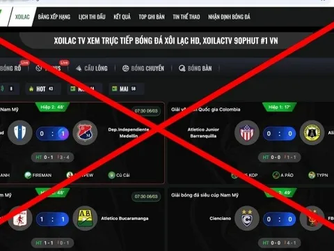 Vẫn phát sóng sau khi bị triệt phá, chiêu trò của trang web có tên Xôi Lạc TV