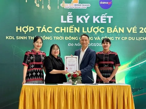 Cổng Trời Đông Giang trao chứng nhận đối tác chiến lược duy nhất cho DANAGO