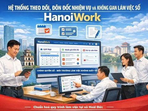 Ra mắt HanoiWork, công cụ đánh giá cán bộ theo hiệu suất công việc