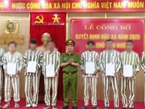 Tổ chức tha người được đặc xá vào ngày 1/6