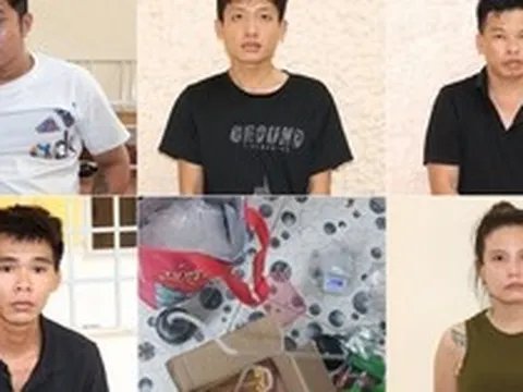 Cảnh sát khám xét khẩn cấp, bắt quả tang Đỗ Lê Duyên Thư cùng 3 người khác, thu giữ nhiều tang vật