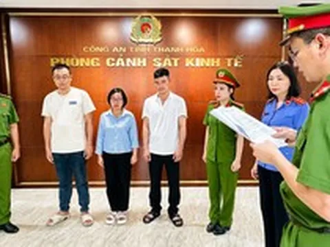 Ra quyết định khởi tố bị can, khám xét chỗ ở, nơi làm việc của quản lý Hà Thị Thục Huyền SN 1995