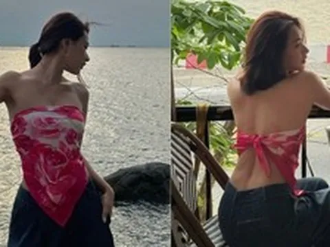 Baifern Việt Nam khoe bóng lưng cực nuột, body sexy trái dấu với nhan sắc "thần tiên tỷ tỷ"