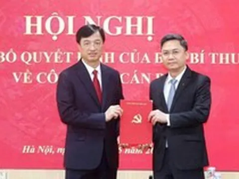 Trưởng Ban Tổ chức Thành ủy Hà Nội làm Phó Trưởng Ban Tổ chức Trung ương