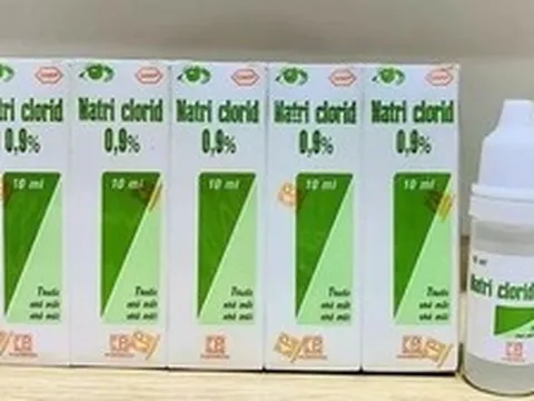 Thu hồi lô thuốc nhỏ mắt Natriclorid 0,9% không đạt chất lượng trên toàn quốc