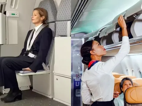 Lý do tiếp viên hàng không luôn ngồi đè lên bàn tay khi ngồi xuống ghế