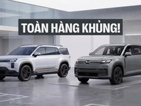 Lộ 2 SUV VinFast hoàn toàn mới: Kích thước lớn như VF 9, dáng góc cạnh kiểu Land Rover, có điểm gần giống VF 8 vừa ra mắt