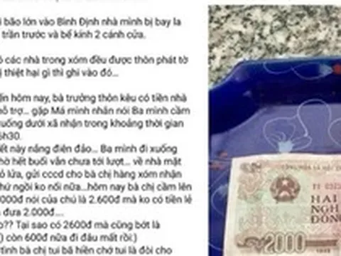 Chờ nhiều giờ để nhận hơn 2.000 đồng tiền hỗ trợ bão lũ: Đối thoại với dân để làm rõ phản ánh