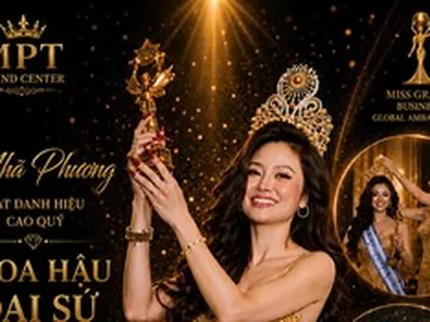 Doanh nhân Nhã Phương đăng quang Hoa hậu Đại sứ Doanh nhân Hòa bình Toàn cầu 2026 cuộc thi Miss Grand Business Global 2026