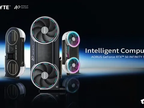 GIGABYTE ra mắt dòng card đồ họa AORUS GeForce RTX™ 50 INFINITY Series nhân dịp kỷ niệm 40 năm thành lập tại COMPUTEX 2026