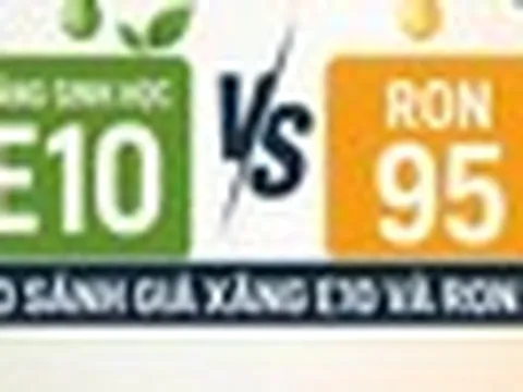 So sánh giá xăng E10 và RON 95