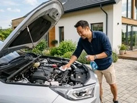 Cách tự vệ sinh khoang máy ô tô tại nhà