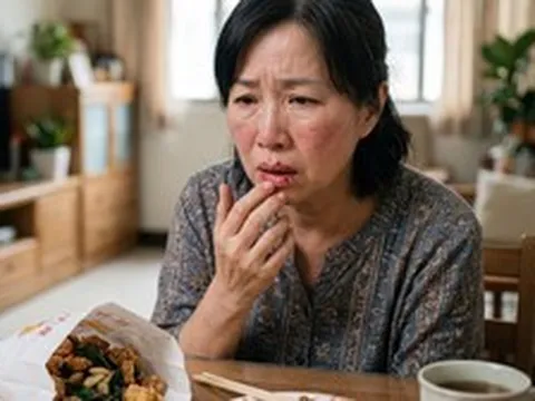 Người phụ nữ 54 tuổi thức dậy với đôi môi sưng phồng sau bữa ăn khuya: Bác sĩ nói nhiều người Việt đang làm điều tương tự