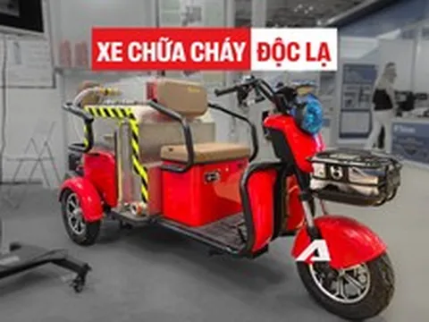Soi xe chữa cháy điện mini tại TP.HCM: Dễ luồn lách trong hẻm nhỏ, lắp sẵn bồn nước 190 lít, triển khai trong vòng 35 giây