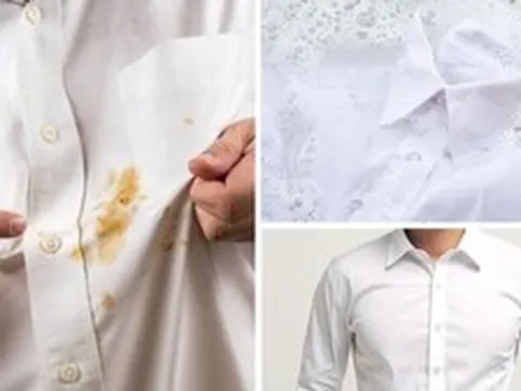 Mẹo tẩy vết ố vàng trên quần áo trắng rất đơn giản