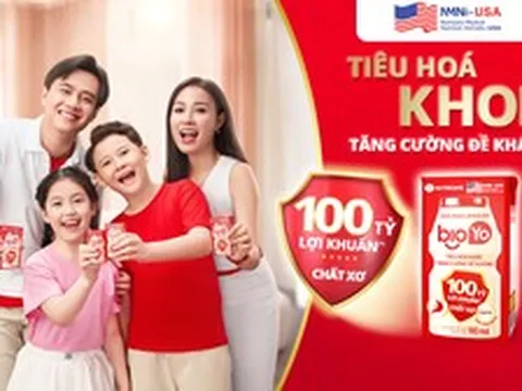 Ra mắt sữa chua uống Bioyo 100 tỷ lợi khuẩn hỗ trợ tiêu hóa khỏe, tăng cường đề kháng cho cả gia đình