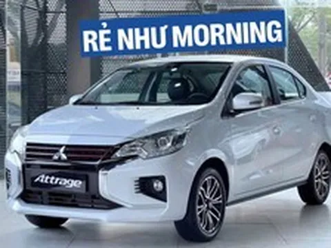 Mitsubishi Attrage bản cao xả kho giảm giá gần 70 triệu đồng, lăn bánh thậm chí áp sát Kia Morning