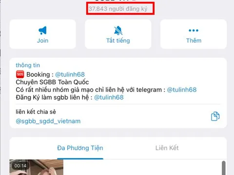 Tràn lan hoạt động SGBB-SGDD 'núp bóng' hội nhóm trên Telegram