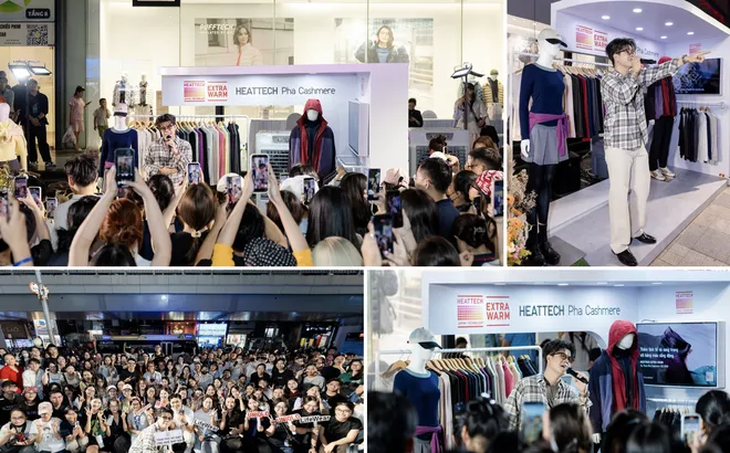 Đinh Mạnh Ninh và dàn KOL trải nghiệm công nghệ giữ nhiệt của Uniqlo