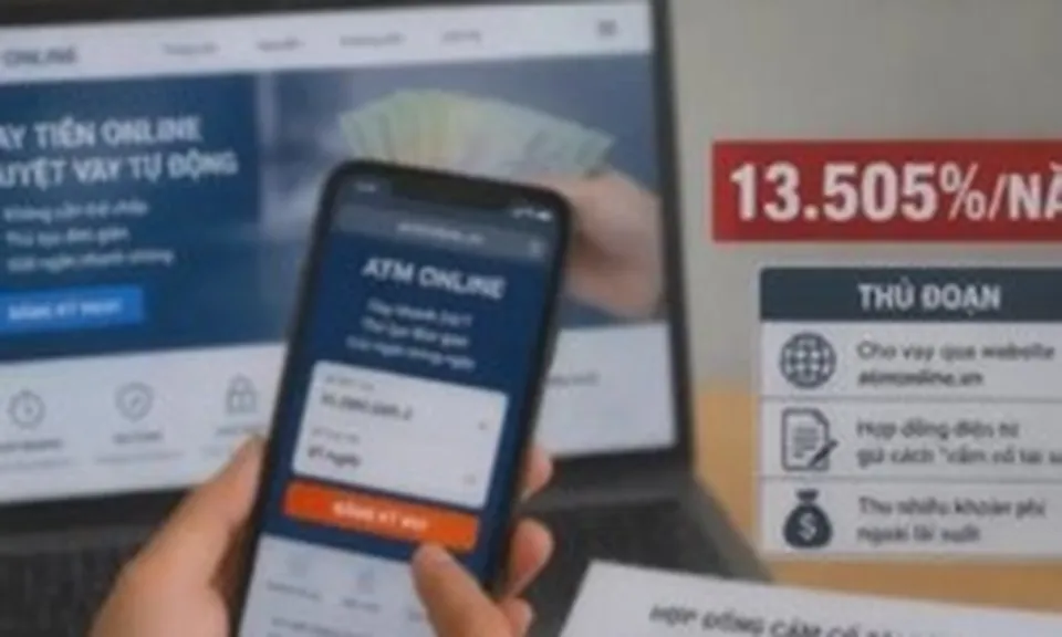 Ổ nhóm tín dụng đen lãi suất 13.500%/năm núp bóng dịch vụ cầm đồ